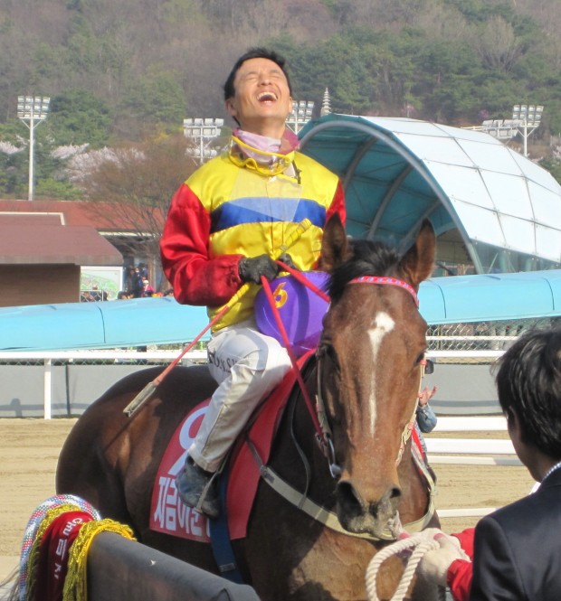Champion jockey Moon Se Young rode Jigeum I Sungan in all his big races