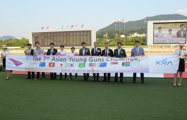 Kim Dong Soo atthe Asian Young Guns Ceremony (Pic: Ross Holburt)